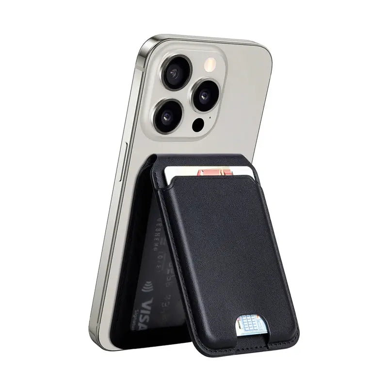 Porte-cartes MagSafe en Cuir – WiWU Mag Wallet Pro