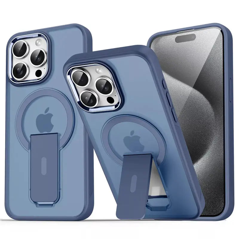 Coque Magsafe Shockproof Kickstand Holder Cover