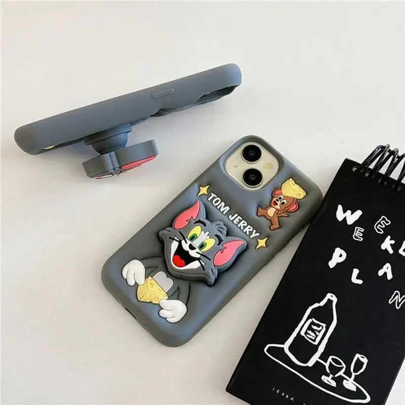 Coque silicone Tom & Jerry With Pop Stand