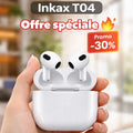 ÉCOUTEURS SANS FIL INKAX T04 - BLANC