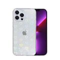 Coque paillettes Coeur - Transparent